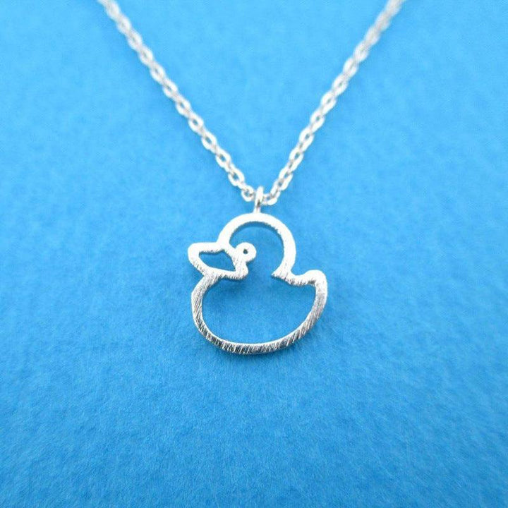 Cute Hollow Little Duck Sweet All-matching Animal X Necklace Pendant - Super Amazing Store