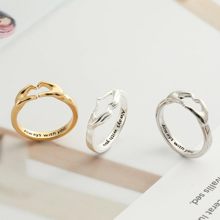 Romantic Hands Than Heart Ring Couple Couple Rings - Super Amazing Store