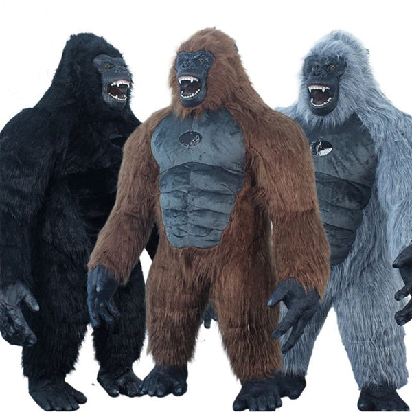 Gorilla King Kong Inflatable Costume Cartoon Figure Costume Long Hair Super Amazing Store