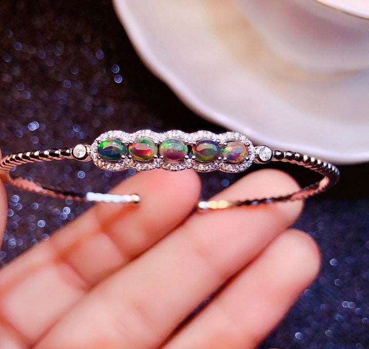 Natural Colorful Black Opal Bracelet Crystals - Super Amazing Store