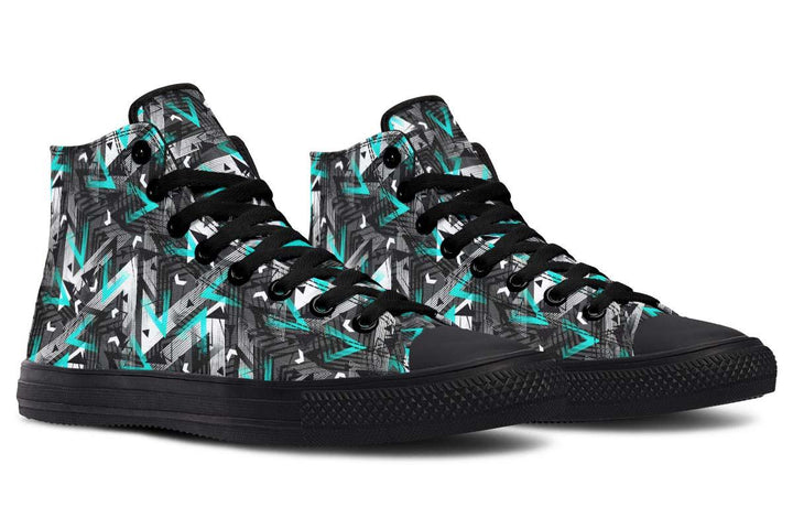 Printed Couple High-top Canvas Shoes - Super Amazing Store