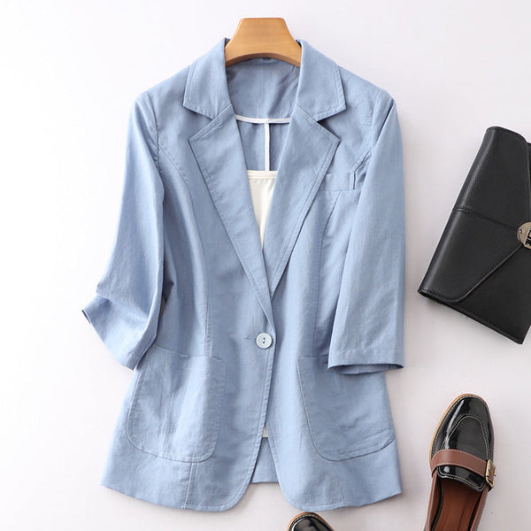 Lightly Mature Cotton And Linen Suit Women Super Amazing Store
