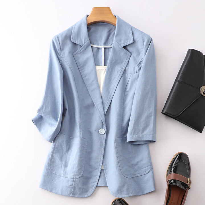 Lightly Mature Cotton And Linen Suit Women Super Amazing Store