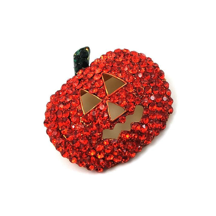 Halloween Spot Drill Red Christmas Pumpkin Brooch - Super Amazing Store