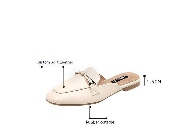 Closed Toe Women's Outer Wear Fashion Slippers Half Slippers - Super Amazing Store