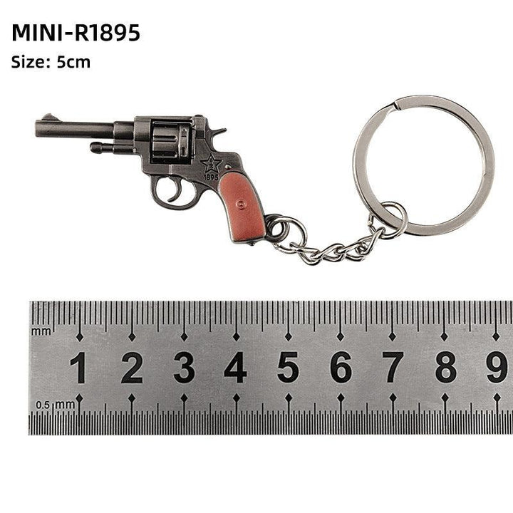 Alloy P92 Model G17 Sand Eagle Left Wheel Keychain - Super Amazing Store