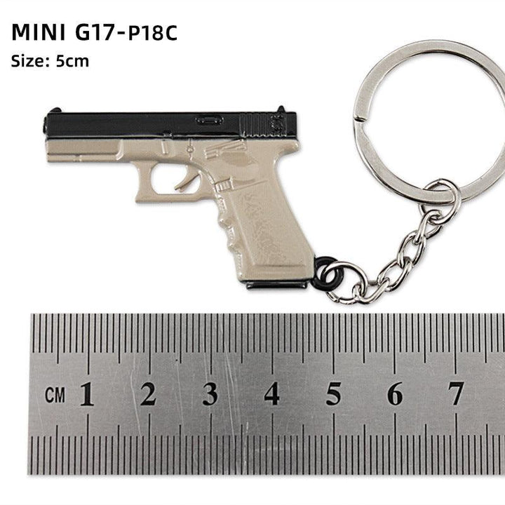 Alloy P92 Model G17 Sand Eagle Left Wheel Keychain - Super Amazing Store