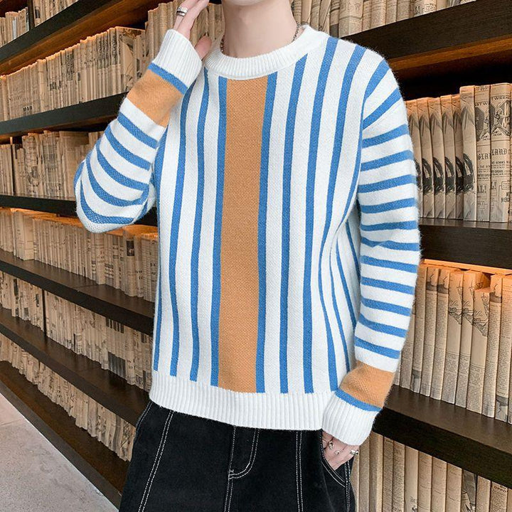 Men Loose Casual Soft Warm Fall Winter Cashmere Knitted Sweater - Super Amazing Store