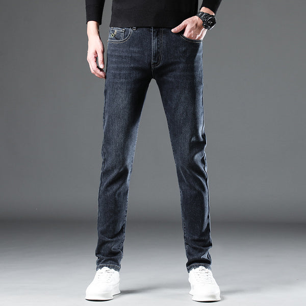 Men's Elastic Four Seasons Loose Jeans Super Amazing Store