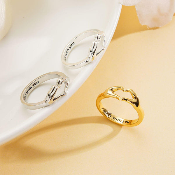 Romantic Hands Than Heart Ring Couple Couple Rings - Super Amazing Store