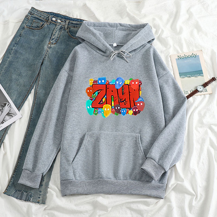 ZAYN Printed Letter Hoodie Q2