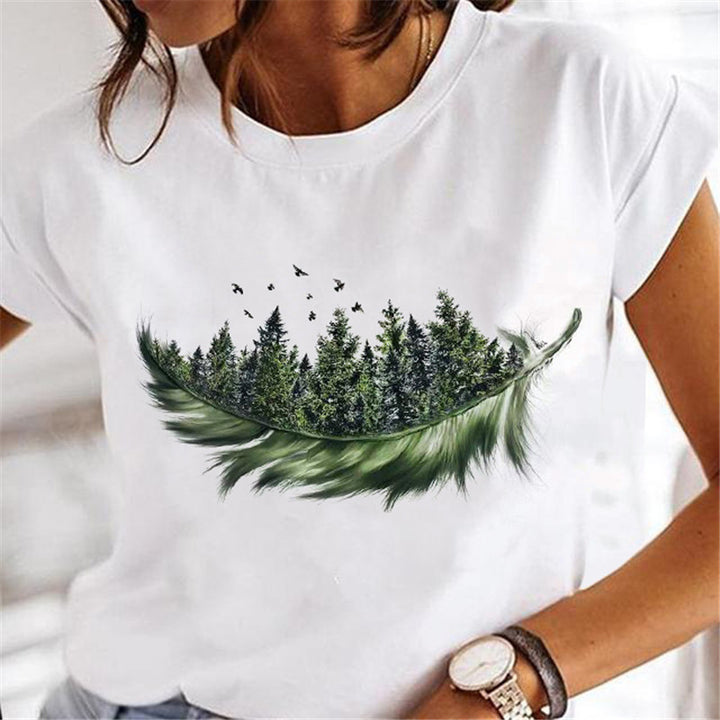 Women Multiple Printed T-shirts Fashion - Super Amazing Store