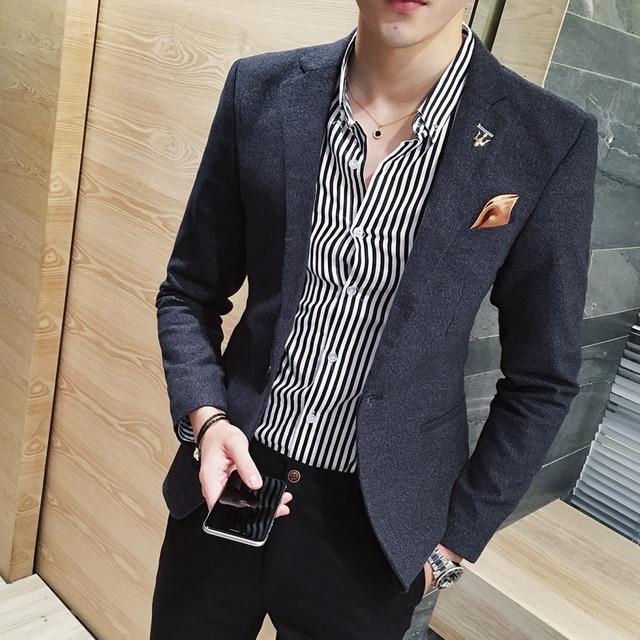 Men's Casual Suit Jacket One-piece Top - Super Amazing Store