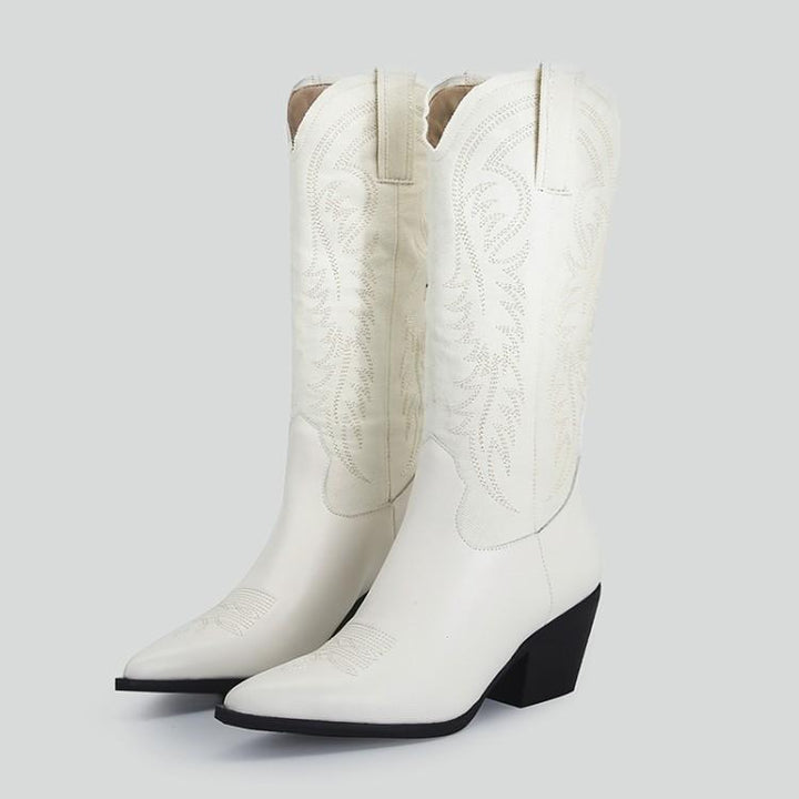 Netflix Embroidered Western Cowboy Boots For Women - Super Amazing Store