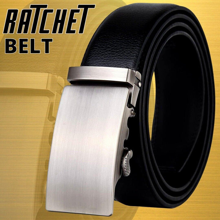 Microfiber Leather Mens Ratchet Belt, Belts For Men Adjustable Automatic Buckle - Super Amazing Store