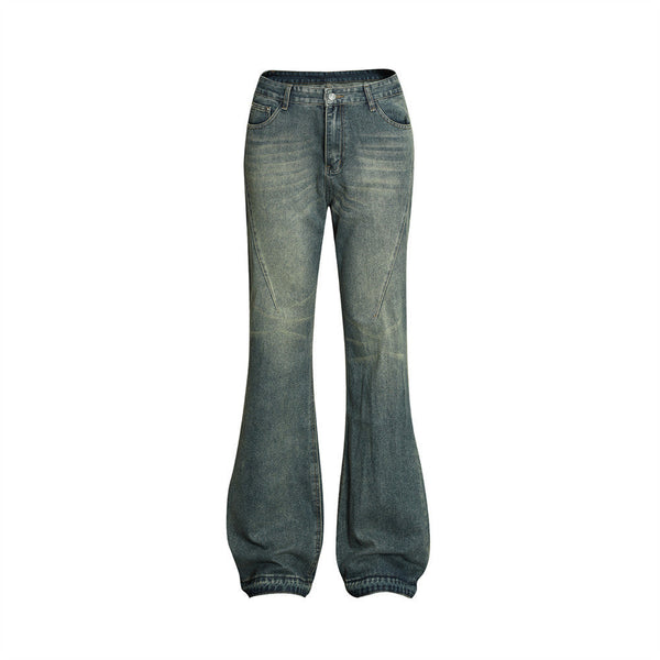 Menâ??s 70s vintage bell bottom jeans by Super Amazing Store - high-waisted retro denim with flare