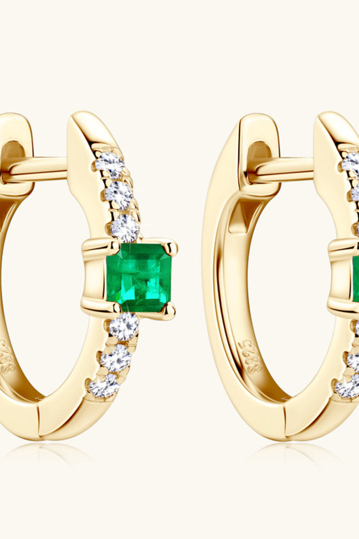 Lab-Grown Emerald Earrings Trendsi