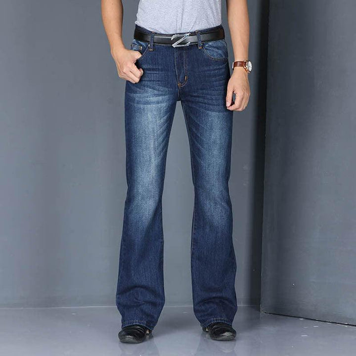 Men's Flared Long Loose Fit Jeans - Super Amazing Store