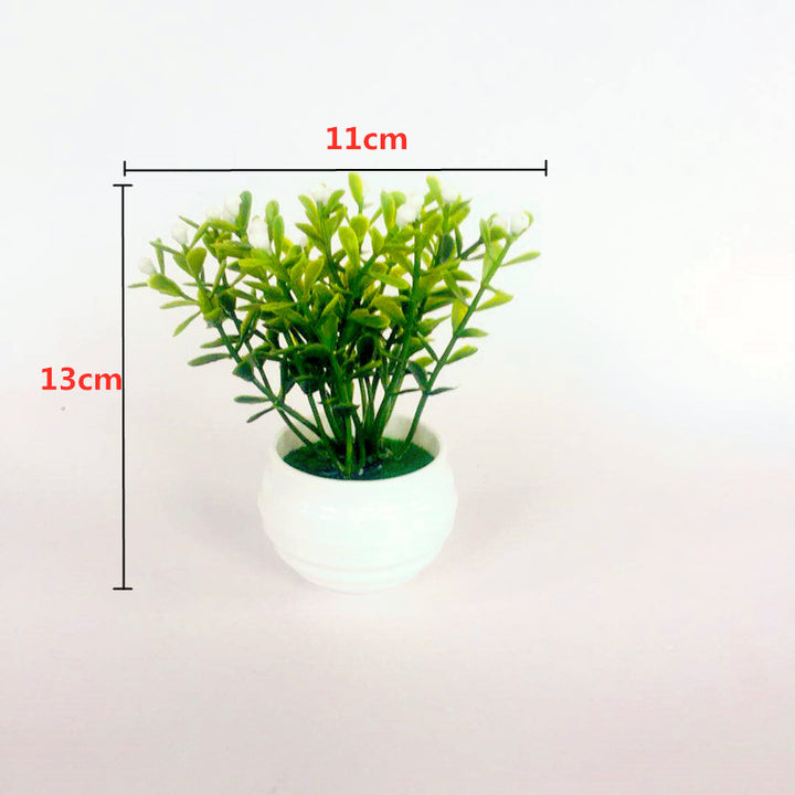 Artificial Green Plants Potted Artificial Flowers Small Ornaments-Super Amazing Store