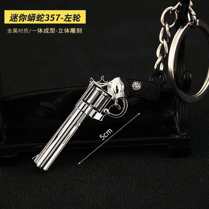 Alloy P92 Model G17 Sand Eagle Left Wheel Keychain - Super Amazing Store