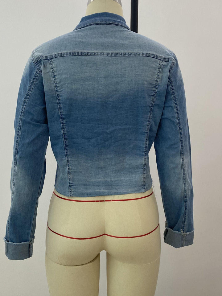 Denim Jacket Women Slim Jacket - Super Amazing Store