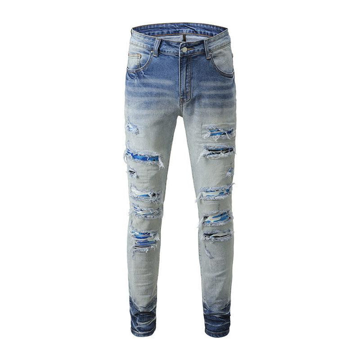 Men's Jeans Slim Blue Jeans With Small Feet - Super Amazing Store