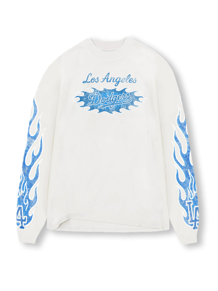 Off White - Blue Flame Long Sleeve ABLISS