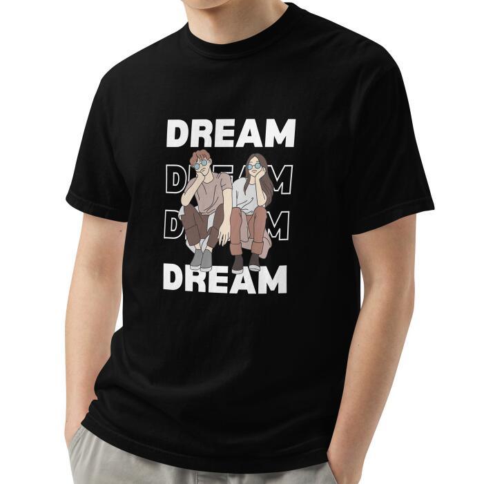 Dream Digital Printing Casual Round Neck Short Sleeves On European And American Universal T-shirts - Super Amazing Store