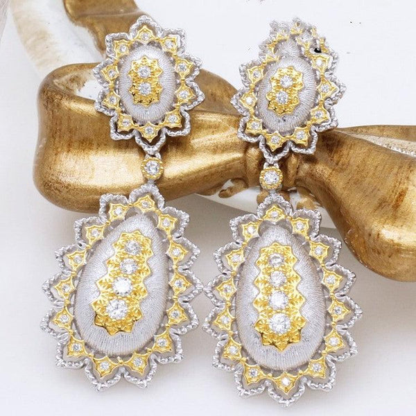 Luxury 925 Silver Hollow Earrings Ornaments - Super Amazing Store