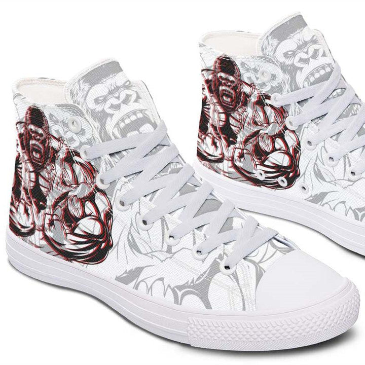 Printed Couple High-top Canvas Shoes - Super Amazing Store