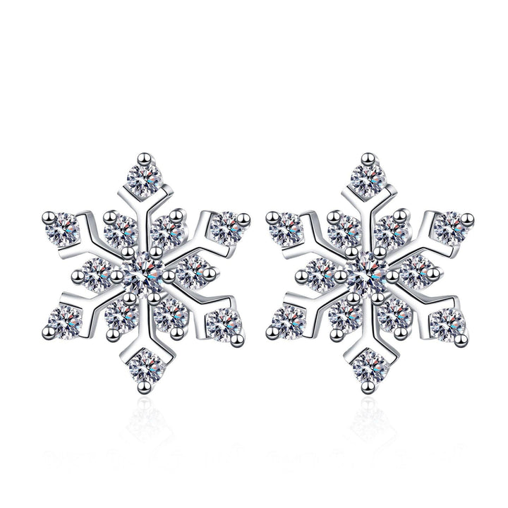 Women's Sterling Silver Snowflake Premium Earrings - Super Amazing Store