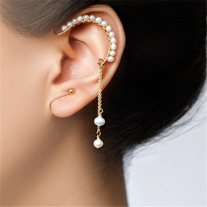 French Romantic Style Natural Freshwater Pearl Earrings - Super Amazing Store