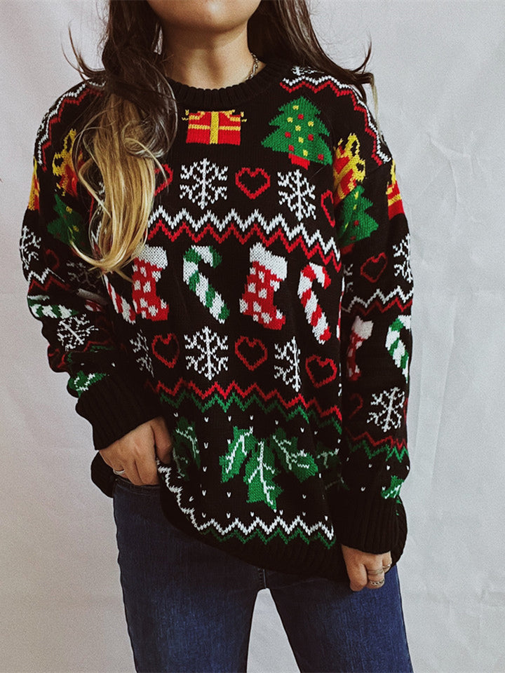 Christmas Element Sweater Trendsi