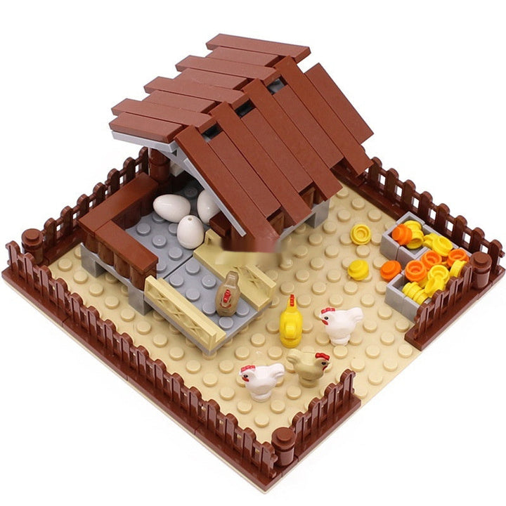 MOC Small Particle Building Blocks Animal Farm Scene Dispersion Accessories Suit Super Amazing Store