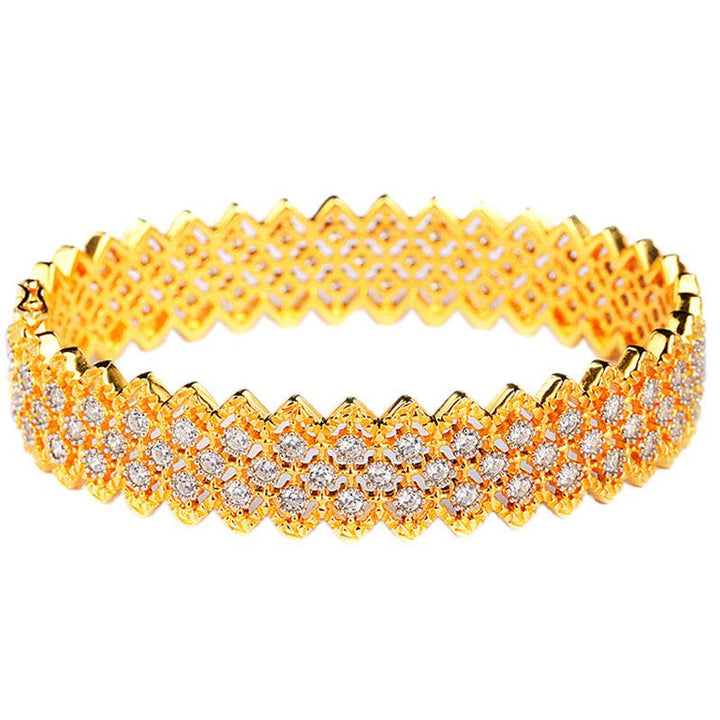 Craft Vintage Bracelet S925 Silver Gold-plated Zirconium Diamonds - Super Amazing Store