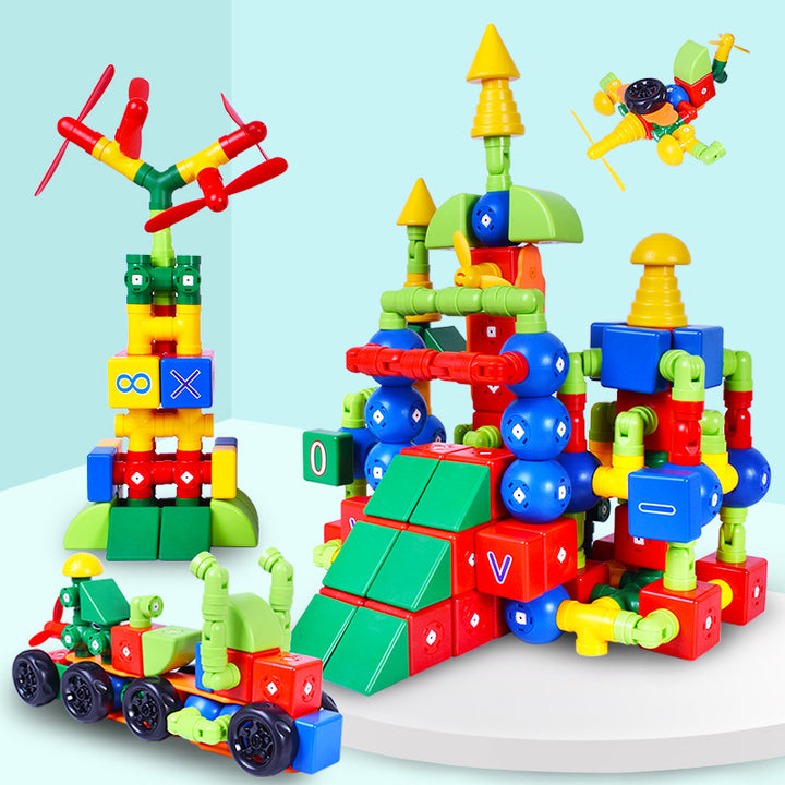 Pure Magnetic Building Blocks Assembling Toys Large Particles