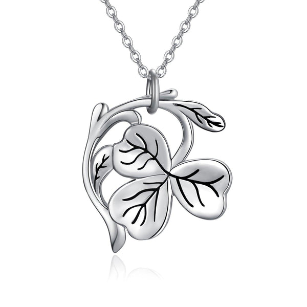 Shamrock Necklace for Women Three Leaf Clover Pendant Necklace Mothers Day Necklaces Lucky Jewelry Gifts - Super Amazing Store