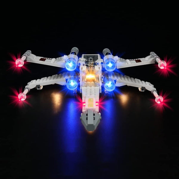 LED Lights Kit for Star Wars Luke Skywalker'S X-Wing Fighter, Lighting Set for Lego 75301 Starfighter, with Remote Control, New 2021(Lights Only)