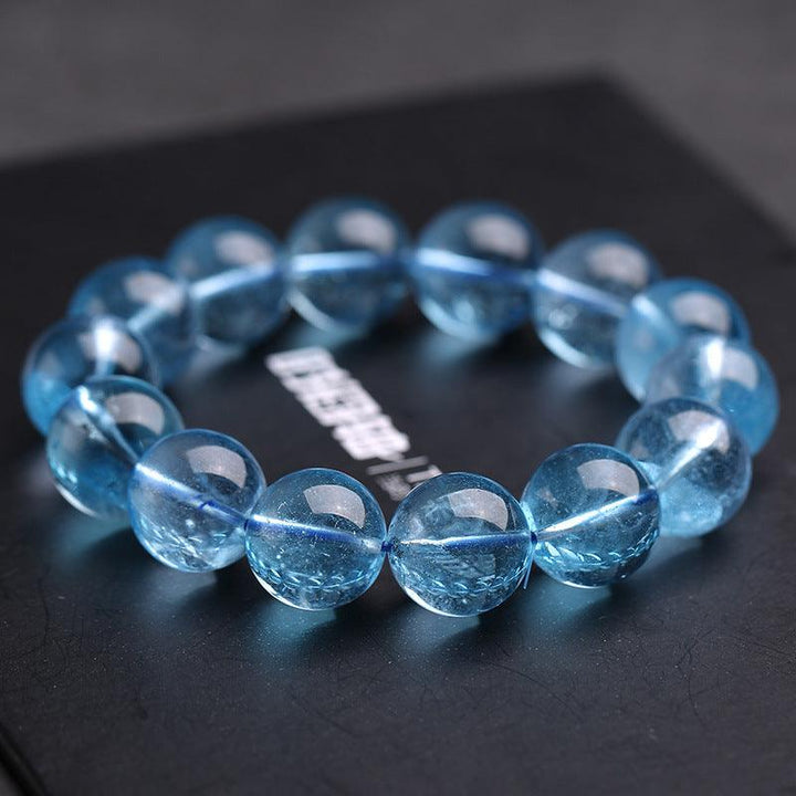 Women's Natural Ice Aquamarine Bracelet Crystal Bracelet - Super Amazing Store