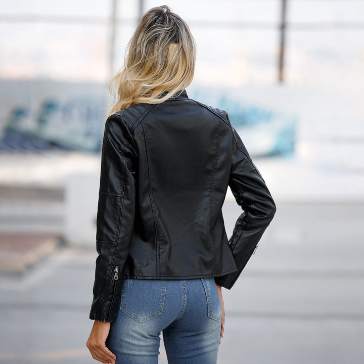 European And American Women's Leather Jackets Q2