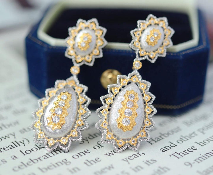 Luxury 925 Silver Hollow Earrings Ornaments - Super Amazing Store