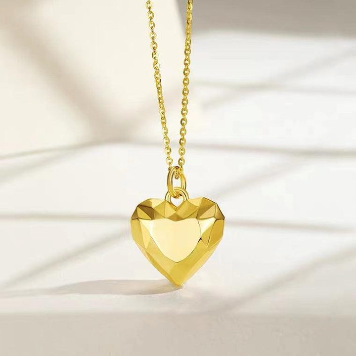 18K Gold Cut Love Gold Pendant Versatile - Super Amazing Store