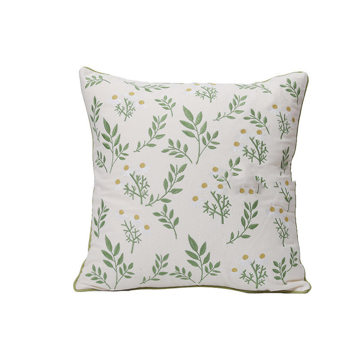 Home Embroidery Plants And Flowers Pillow - Super Amazing Store