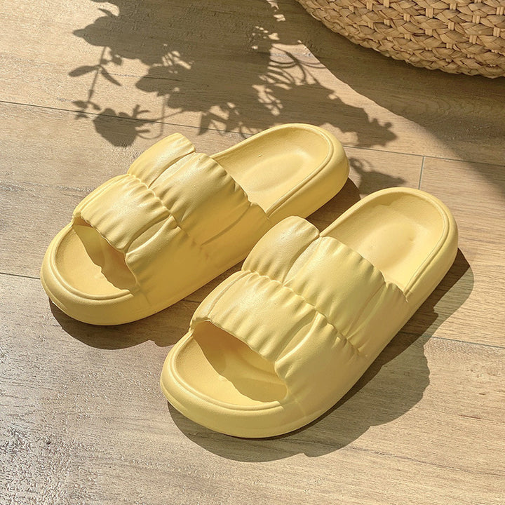 Women Home Shoes Bathroom Slippers Soft Sole Slides Summer Beach Shoes Q2