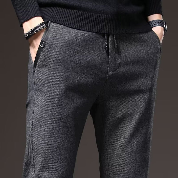 Casual Trousers Men's Loose-fitting Sanding Straight Pants-Super Amazing Store