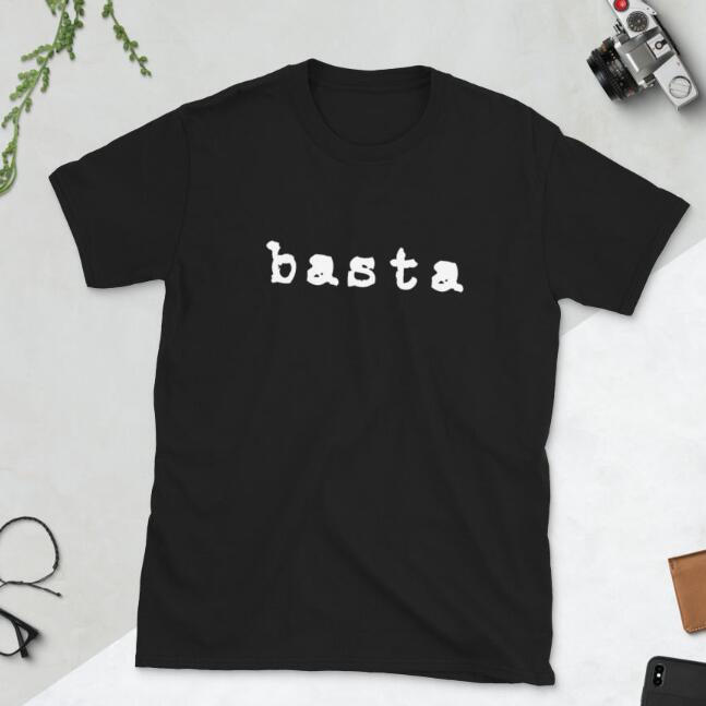 European And American Basta Unisex T-shirt Round Neck Short Sleeve - Super Amazing Store