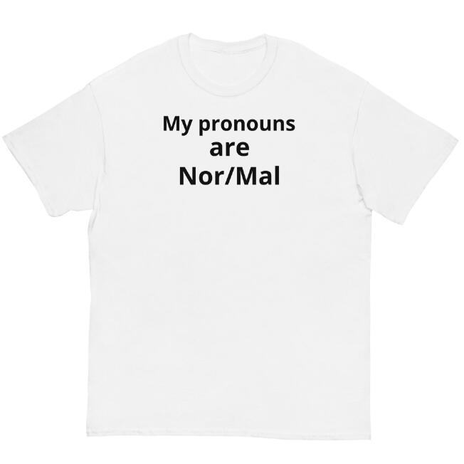 European And American My Pronouns Are NorMal Digital Printing Casual Round Neck T-shirt - Super Amazing Store