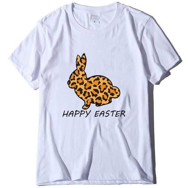 European And American Women's Easter Bunny Printed Short Sleeves - Super Amazing Store