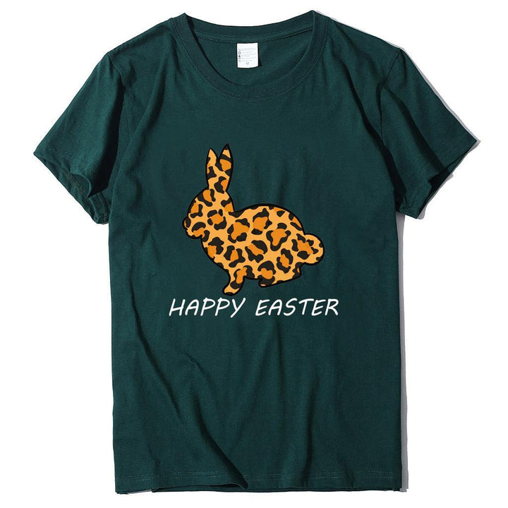 European And American Women's Easter Bunny Printed Short Sleeves - Super Amazing Store