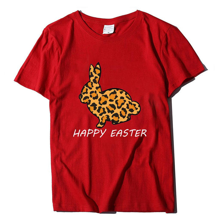 European And American Women's Easter Bunny Printed Short Sleeves - Super Amazing Store